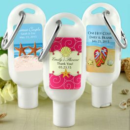 Sunscreen Wedding Favors with Carabiner (SPF 30)