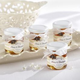 "Meant to Bee" Personalized Clover Honey Wedding Favor (Set of 12) 