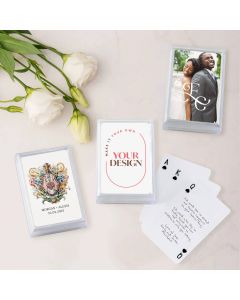 Custom Printed Playing Card Guest Book for Wedding or Event - Upload Your Own Design