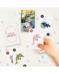 Custom Printed Sea Creatures Go Fish Playing Cards for Wedding or Event Favors for Kids - Upload Your Own Design