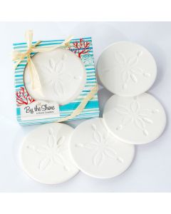 By the Shore Sand Dollar Drink Coaster Set of 4