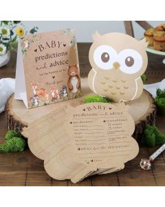 Woodland Baby Advice Card Set
