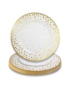 13" Classic Gold Foil Dot Placemat (set of 24)
