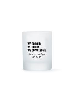 Custom Printed Frosted Shot Glass Wedding Favor