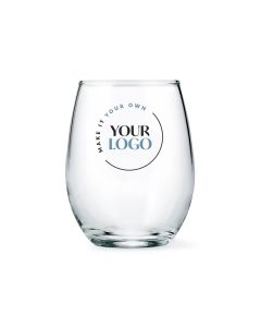 Custom Printed 9 oz. Stemless Wine Glass for Corporate Gifts