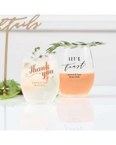 Personalized Stemless Wine Glass 15 oz. 