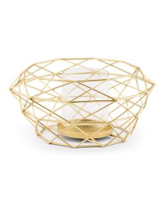 Modern Gold Geometric Metal Table Centerpiece