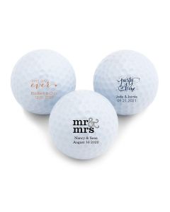Personalized Golf Ball Wedding Favor - Wedding