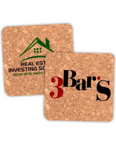 Custom Corporate Square Cork Coasters