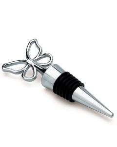 Silver Metal Wine Bottle Stopper - Butterfly