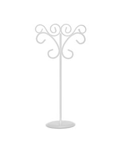 Ornamental Wire Stationery Holders Tall - White (Set of 6)
