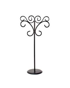 Ornamental Wire Stationery Holders Tall - Black (Set of 6)