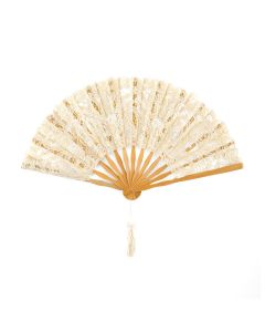 Antiqued Lace Hand Fan