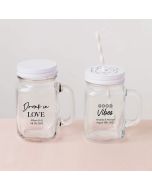 Personalized 16 oz Mason Jar Mug