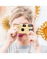 Disposable Camera With Flash - Gold Enchanted Hearts