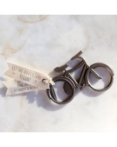 "Let's Go On an Adventure" Bicycle Bottle Opener