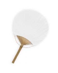 Bamboo Handle Paddle Fan 