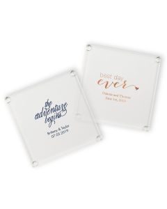 Personalized Glass Coaster Favor