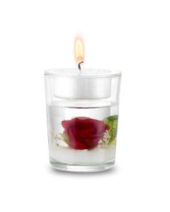 Red Rose Candle Favor