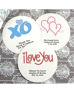 Personalized Round Paper Board Coasters