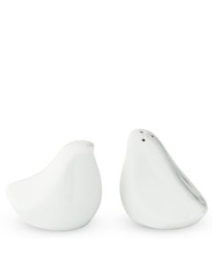 White Love Bird Salt And Pepper Shaker Wedding Favors