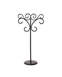 Ornamental Wire Stationery Holders Tall - Black (Set of 6)