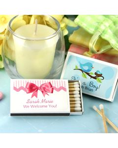Baby Personalized Matches - Set of 50 (White Box)