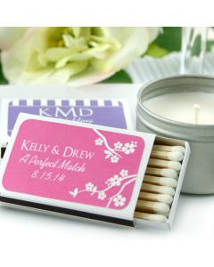 Personalized Matchboxes - White Box Silhouette Collection (Set of 50) 