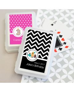 Personalized MOD Kid's Birthday Playing Cards