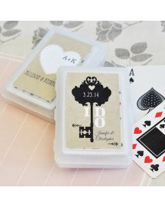 Vintage Wedding Personalized Playing Cards 