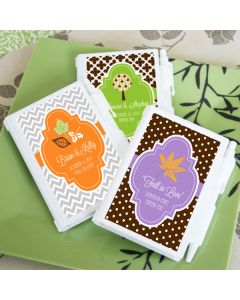 Personalized Fall Notebook Favors