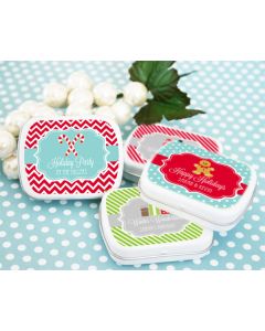 Personalized Winter Mint Tins