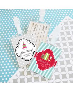 Personalized Winter Acrylic Luggage Tags