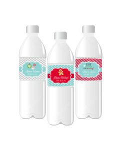 Personalized Winter Water Bottle Labels
