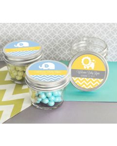 MOD Pattern Baby Shower Small 4 oz Mason Jars