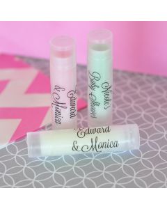 Personalized Lip Balm Tubes with Clear Labels