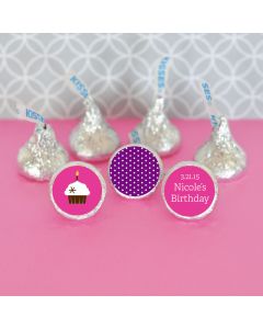 Personalized Birthday Hershey's Kisses Labels Trio (Set of 108)