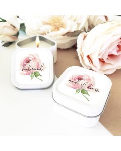 Bridal Party Candles (set of 12) - Spring Rose