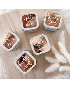 Gift Square Candle Tins (Set of 12)
