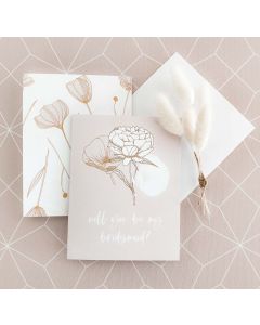 Floral Bridesmaid Proposal Cards