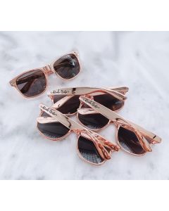 Rose Gold Sunglasses Bride Tribe