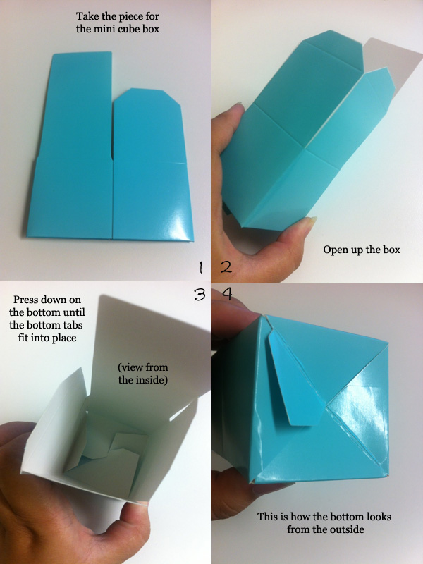How to assemble Mini Cube Boxes 3